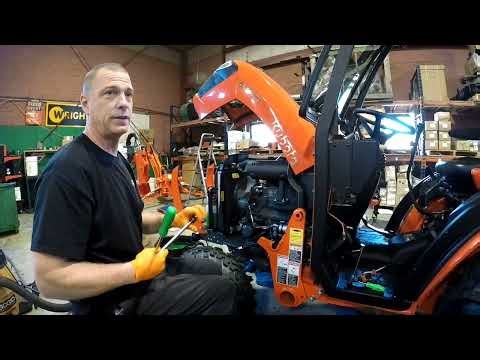 tapping the water pump for a heater on a Kubota B2601 TLB tractor