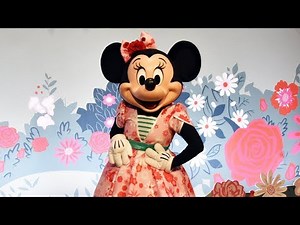 Minnie Mouse Meet & Greet in Special Costume for Minnie's Garden Party, Limited Time Epcot Event