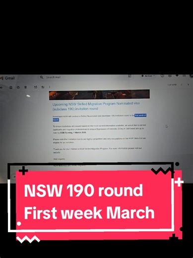 NSW 190 Visa Round Scheduled for First Week of March