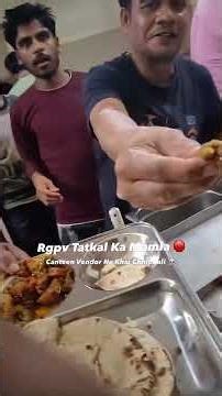 🤮UIT RGPV collage canteen chipkali #youtubeshorts #indianfood #shortsviral #viral