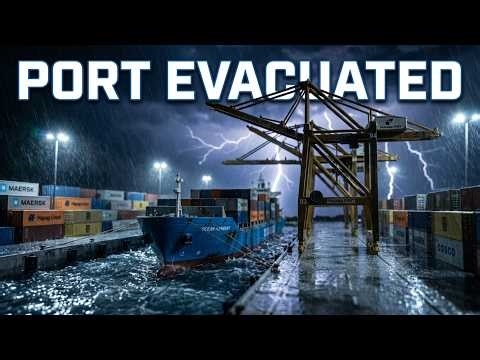 6 Hours to Unload 42 Containers 🌊🏗️ Port Race Against Hurricane | Ultra Realistic Miniature Diorama