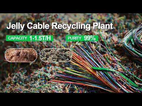 Recycling Process of Jelly Cables Into Millions Copper Granules | Waste Recycling