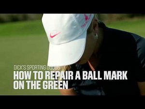 How to Repair a Ball Mark on the Green