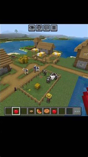 🥰I build minecraft luxury 🌹village #viral #shorts