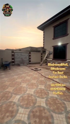 Ghc 1500/mo 😋 *2BEDROOMS&HALL SELF CONTAINED FOR RENT @DARKO, SANTASI-APIRE STRETCH* ✅Self Meter ✅1 year only ✅Mechanized Water Supply ✅Fitted Kitchen Cabinets ✅Dining Area ✅Spacious Room ✅Tiled Compound ✅Walled&Gated Apartment ✅Not far from the roadside *AGENCY TERMS&CONDITIONS APPLY*#foryoupage #fyp #trendingvideo #goviraltiktok #viralvideos