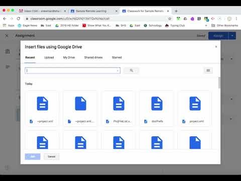 Google Classroom: Classwork
