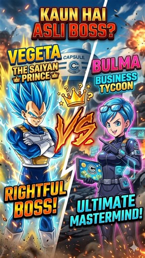 Vegeta vs Bulma: Kaun hai asli Boss? 👑#goku #dragonball #anime #dragonballz