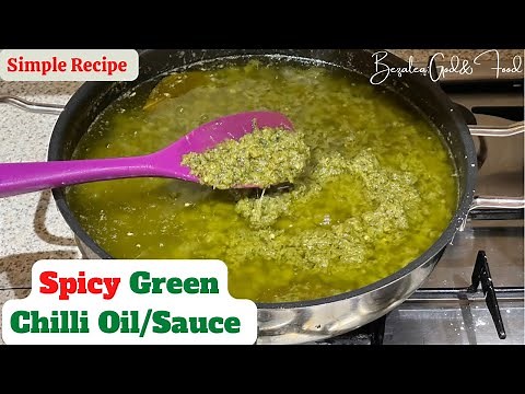 How To Make The Best SPICY Green Chilli Sauce||Easiest Green Pepper/Spicy Chili Sauce Recipe