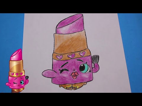 How to Draw Shopkins Season 1 "Lippy Lips" Step by Step
