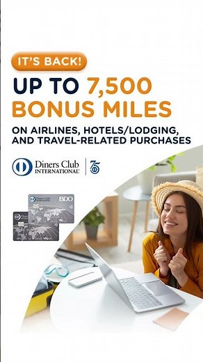 BDO Diners Club Credit Card 7.5K Bonus Miles Promo Digital Ad Q4 2025 (Philippines) [ST] #Shorts