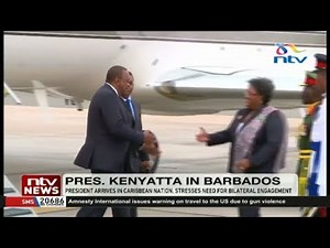 President Uhuru Kenyatta visits Rihanna's home-country