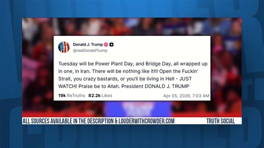 Failing to call this a war crime is pure excuse-making. Trump isn't threatening strikes on military infrastructure; he is threatening "stone ages", destroying ALL bridges, and destroying ALL power plants, plus water desalination plans. This is the definition of a war crime.