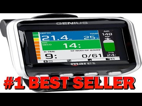 Mares Genius Scuba Dive Computer Ergonomic Wrist Mounted Underwater Diving Accessory - B07HPFK6KQ