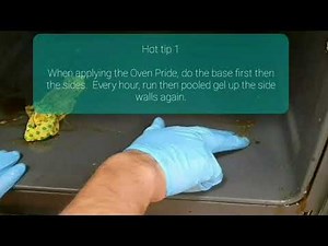 How to remove burnt deposits and grease from an oven easily. No effort and no burning smells.