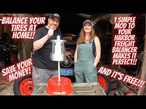 How to balance your tires at home and how to modify your Harbor Freight/Amazon bubble balancer!