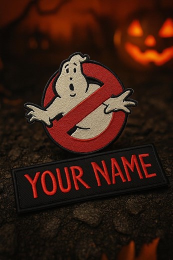 Set of Custom Ghostbusters Name Tag & No Ghost Logo Iron-on Patch | Personalized Ghostbusters Patch, Ghostbusters Name Patch - Etsy