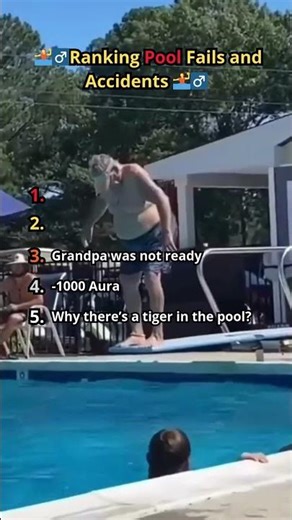 TOP 5 Funniest Pool Fails & Random Moments 😂🏊 (Gone Wrong) #top5 #viral #funnyfails