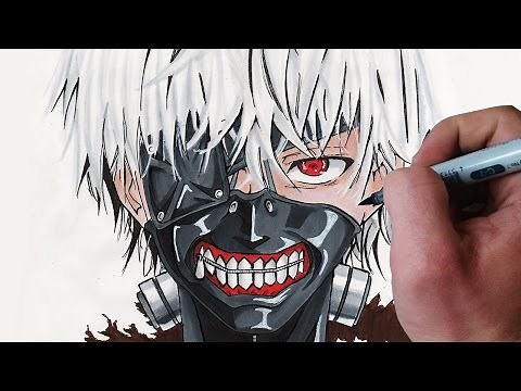 ✎ How to Draw Ken Kaneki [Tokyo Ghoul]