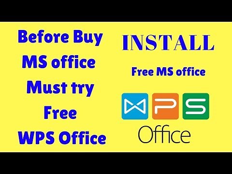 How to download and install WPS Office 2016 on windows 10 .