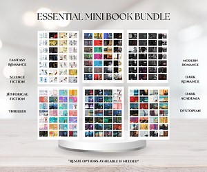 Essential Mini Book Cover Bundle | 800  Printable Covers for Bookish Crafts (digital Download) - Etsy UK