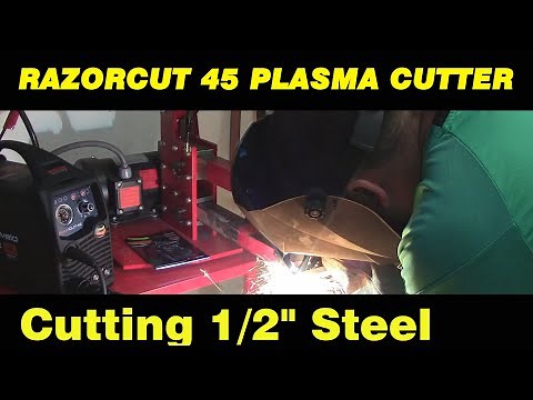 RAZORCUT 45 PLASMA CUTTER IN ACTION