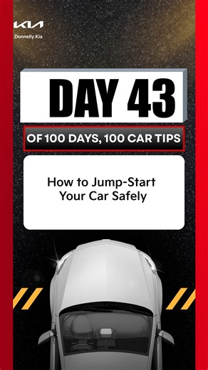 4 comments | Day 43: How to Jump-Start Your Car Safely. Learn how to safely jump-start your car and avoid common mistakes. Quick, simple steps from the team at Donnelly Kia to keep you safe on the road. #DonnellyKia #CarTips #JumpStart #CarMaintenance #OttawaCars #CarCare #batterytips | Donnelly Kia | Facebook