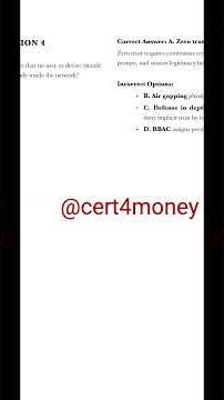 Security+ Exam Question: Zero Trust #itcertifications #comptia #securityplus #examquestion