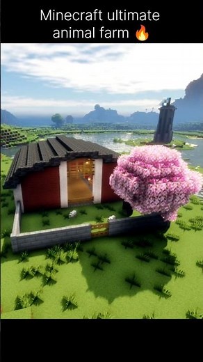 Ultimate animal farm build 🔥 #minecraft