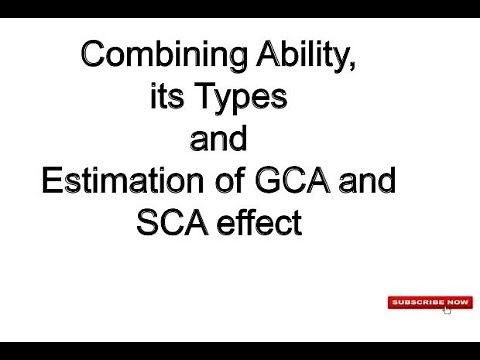 General Combining Ability | Specific Combining Ability | GCA effect | SCA effect | By- Dr. Kanak