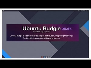OS - Ubuntu Budgie 25.04 Linux