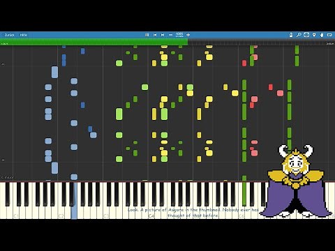 [Synthesia] Undertale OST - ASGORE | MIDI transcription