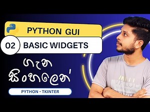 Python GUI - 02 | Basic Widgets | Sinhala
