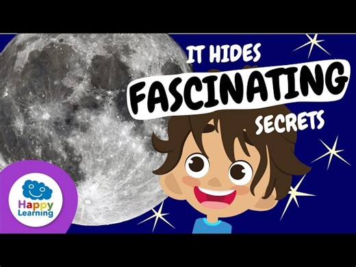 🌕 The Moon and the Solar System for Kids | Educational Videos for Children | @HappyLearningEN - Videos For Kids