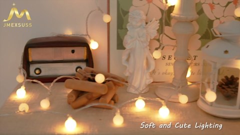 JMEXSUSS 100 LED Connectable Globe String Lights Indoor Bedroom, 33ft Warm White Christmas Lights Plug in with Remote, 8 Modes Hanging Fairy Light Outdoor for Room Classroom Party Valentine Day Decor