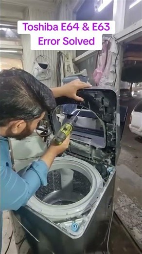 Toshiba Washing Machine E63 & E64 Error Solved