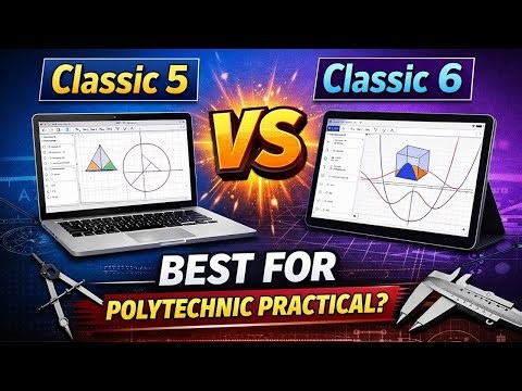 GeoGebra Classic 5 vs 6 Explained | Polytechnic Maths Practical Guide | GeoGebra