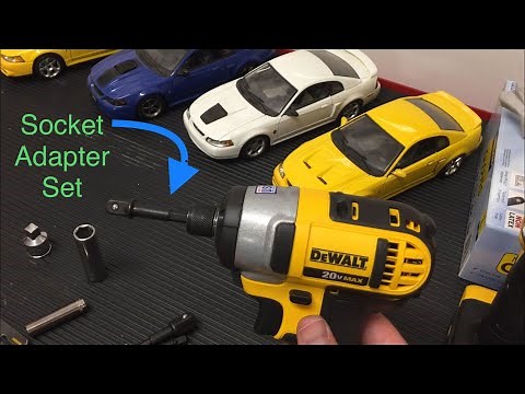 Convert Impact to use Sockets: Dewalt 1/4" impact socket adapter