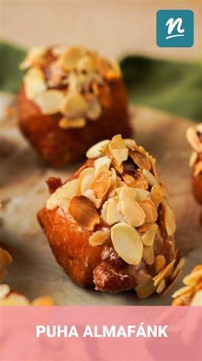 NOSALTY on Instagram: "• Puha almafánk egyszerűen • Kommentben írd le a puha almafánk szót, és küldjük neked a receptlinket üzenetben!✨ Az amerikai fánkok egy érdekes alfaja az 'apple fritter', vagyis az almafánk: sütőporos tésztája gyorsan és macera nélkül bekeverhető, nem kell várni a kelesztésre sem. Felhőpuha tésztája szaftos almakockákat rejt magában, a külsejére pedig ízes máz kerül. A pirított mandula opcionális, de erősen ajánlott. #nosalty #recept #farsang #almafank"