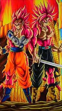 NEW SSj4! Drawing Gohan & Trunks #shorts