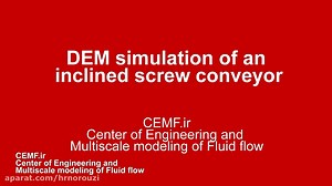 DEM simulation of the inclined screw conveyor