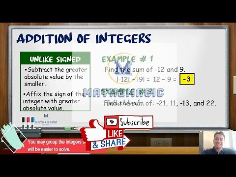 Grade 7: Operations on Integers