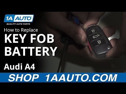 How to Replace Key FOB Battery 04-09 Audi A4