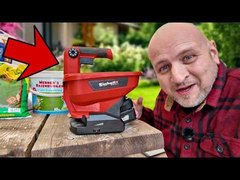 Dieser Akku Streuer für 35€ ist genial! Einhell GE US 18 Li Test Dünger, Salz, Samen