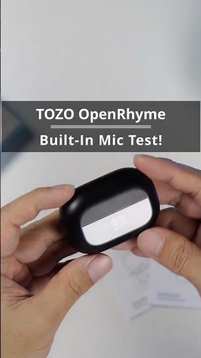Tozo OpenRhyme Clip-on Earbuds : Built-in mic test!