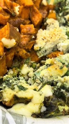 My latest fixation lately | Sweet Potatoes with Egg,Spinach Havarti Cheese Bake