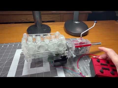 Renwal's V8 Engine model is being manually tested