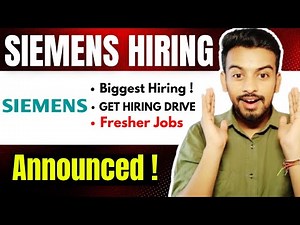 Siemens GET Hiring Announced ! SumoLogic New OFF Campus Drive For 2026, 2025, 2024 Batch | Jobs