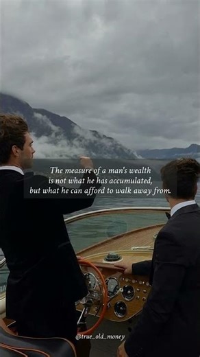 True affluence is defined by independence, not accumulation.