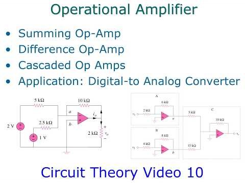 Operational Amplifier Examples and Applications V10