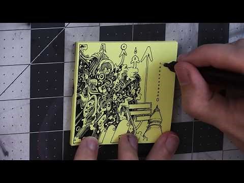 Doodling on a Post-It Note